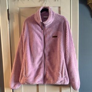 Columbia Lavender Sherpa Fleece Teddy Jacket